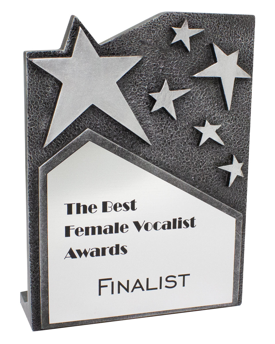 Star Cross Silver Plaque 195mm