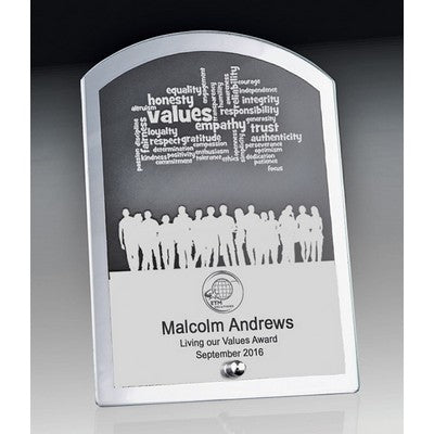Mirror Edged Clear Glass-Arrow