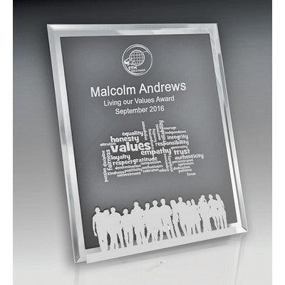 Mirror Edged Clear Glass-Arch