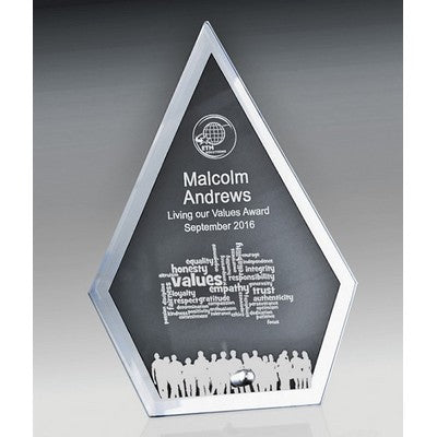 Mirror Edged Clear Glass-Circle