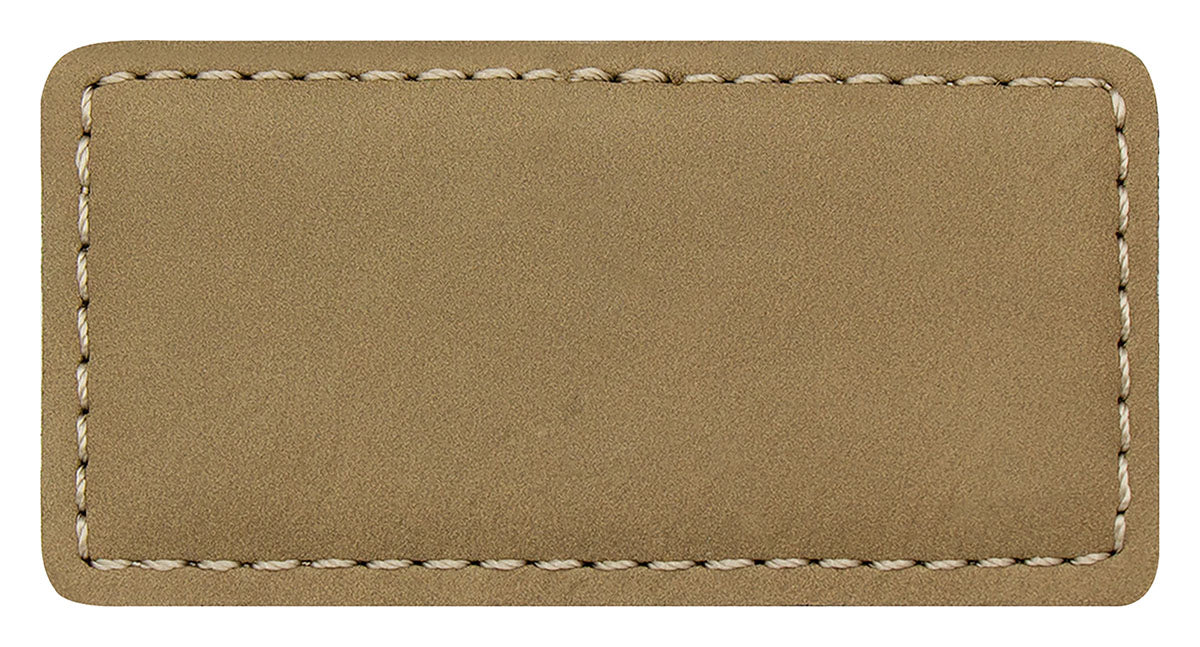 Name Badge - Khaki 75 x 35mm