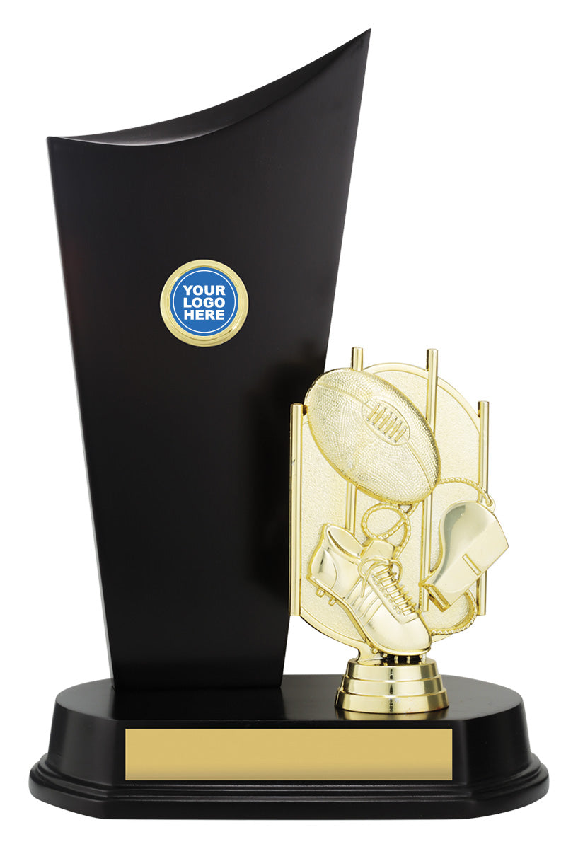 Black Footy Crest 285mm