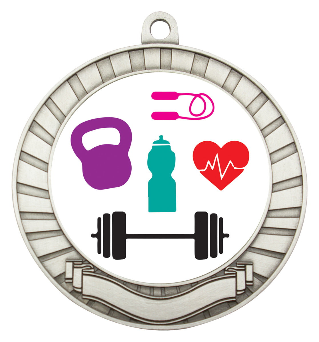 Eco Scroll - Fitness Silver