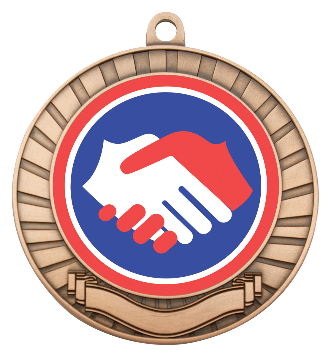 Eco Scroll - Handshake Bronze