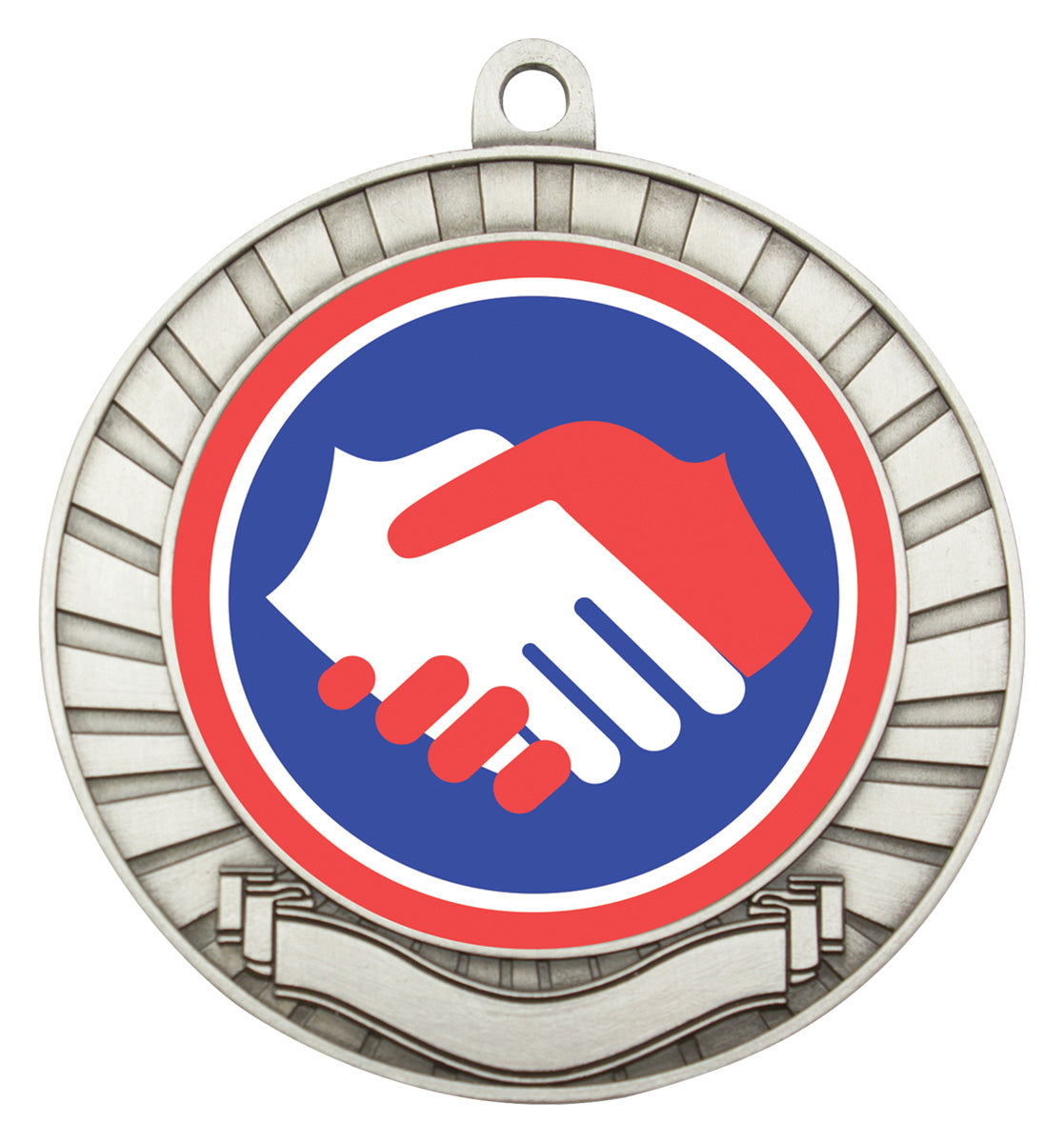 Eco Scroll - Handshake Silver