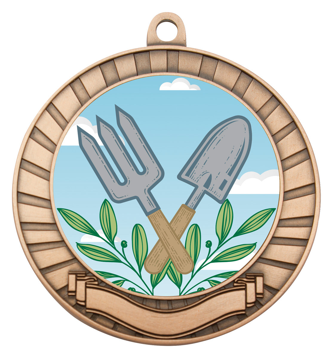 Eco Scroll - Gardening Bronze