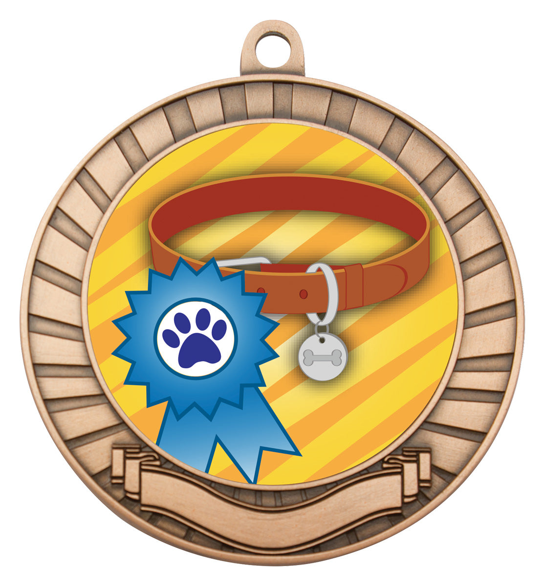 Eco Scroll - Ribbon & Collar Bronze