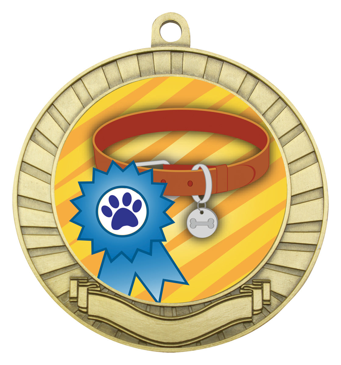 Eco Scroll - Ribbon & Collar Gold