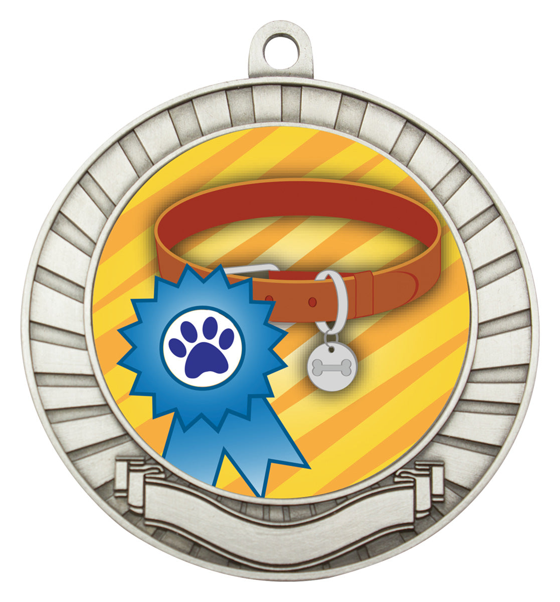 Eco Scroll - Ribbon & Collar Silver