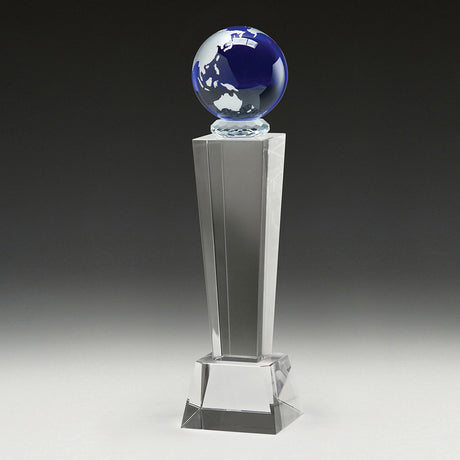 Blue Globe Crystal 220mm