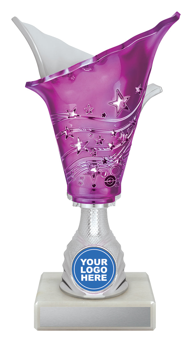 Fire Cup - Silver / Purple 195mm