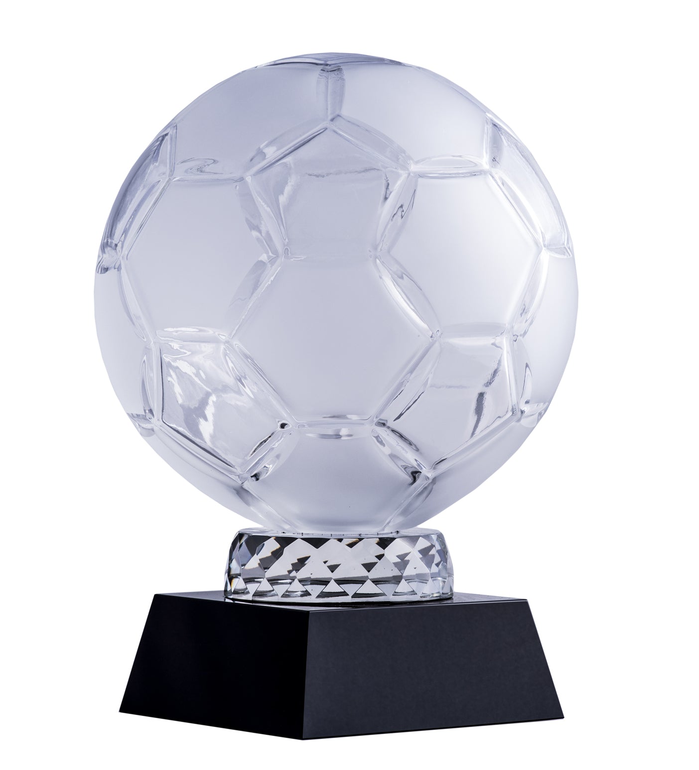 Crystal Soccer Ball on Stand
