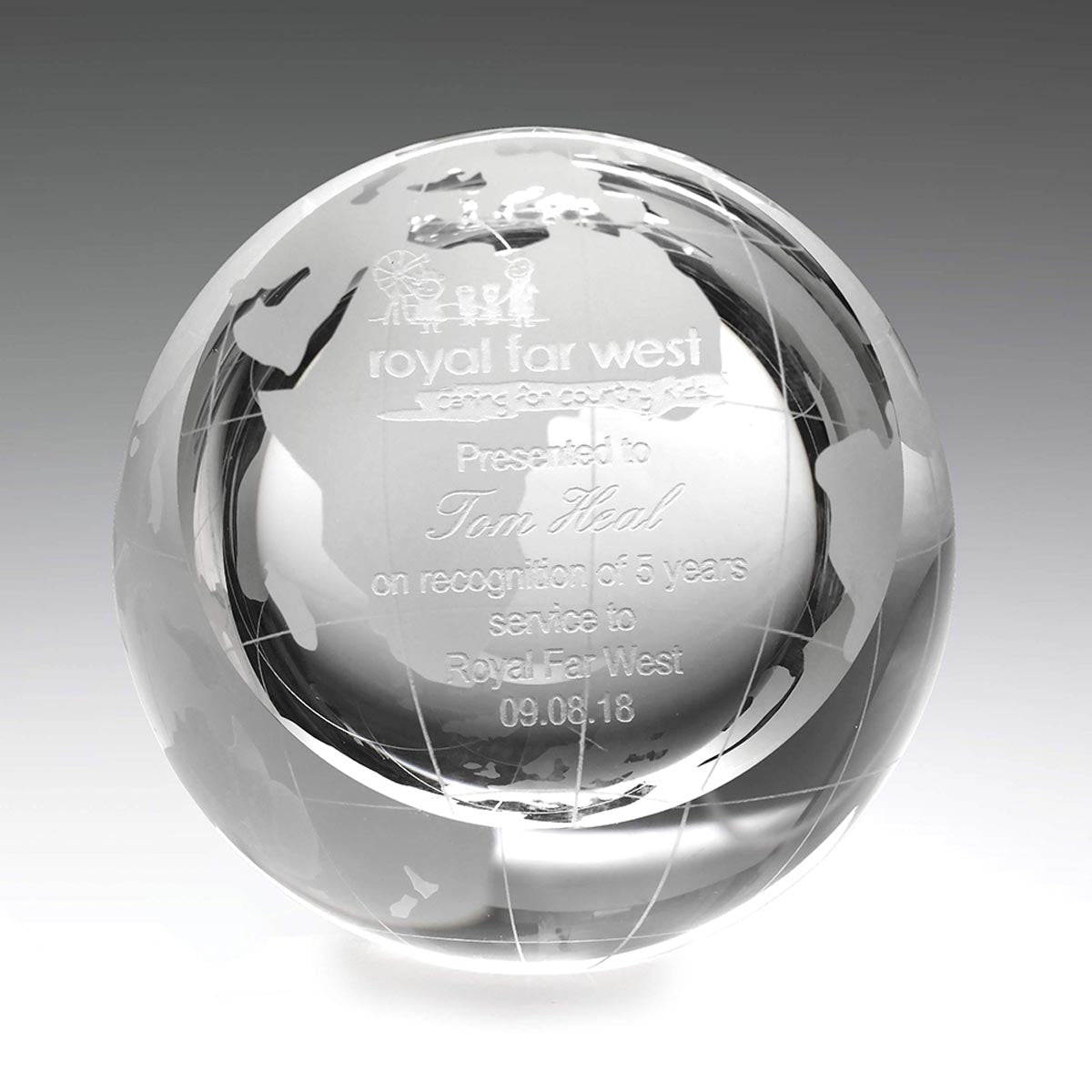 Globe Paperweight 75mm