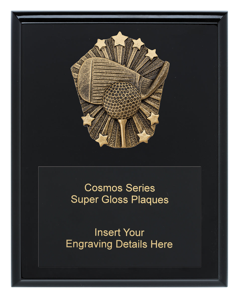 Cosmos Super Plaque - Golf 225mm