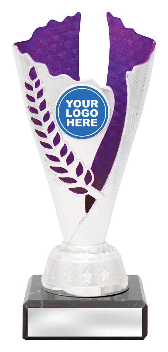 Spirit Cups - Silver / Purple 175mm
