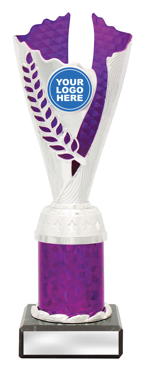 Spirit Cups - Silver / Purple 225mm