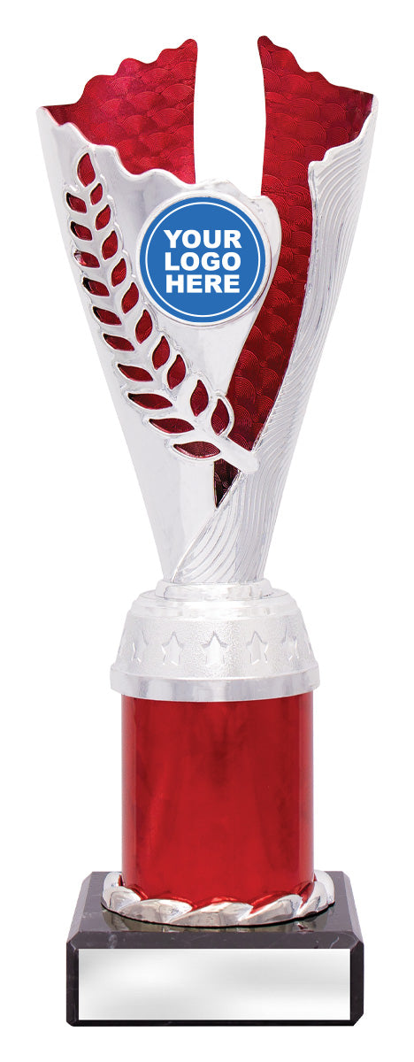 Spirit Cups - Silver / Red 225mm