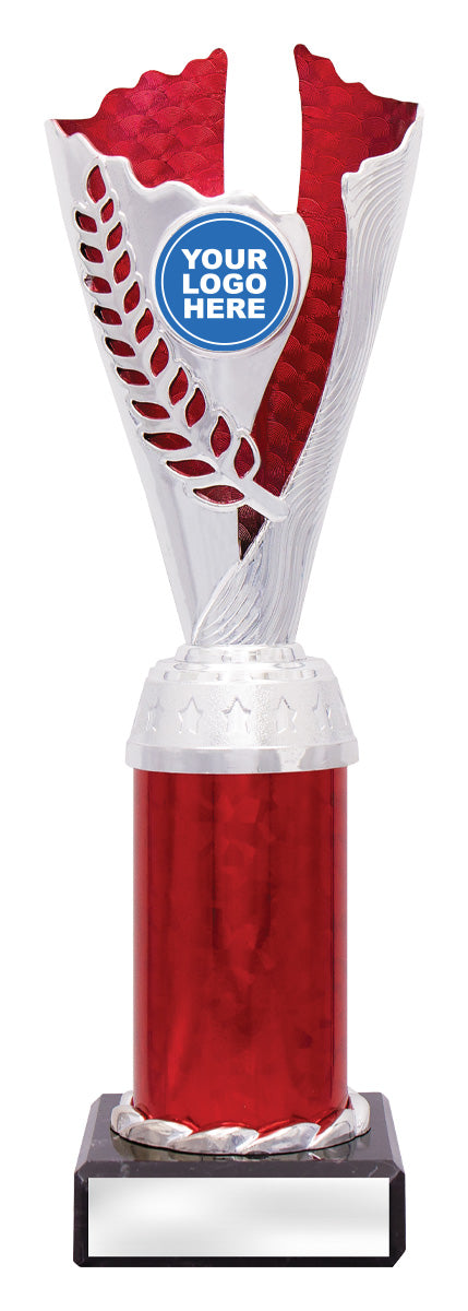 Spirit Cups - Silver / Red 250mm