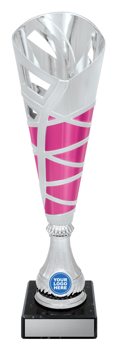 Hex Cup - Silver / Pink 370mm