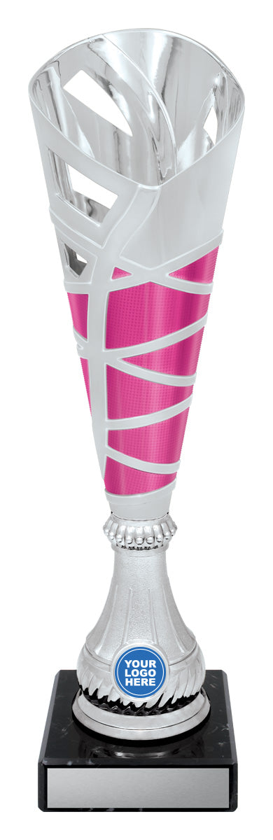 Hex Cup - Silver / Pink 390mm