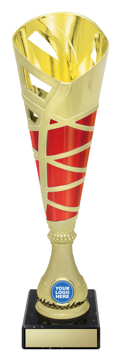 Hex Cup - Gold / Red 370mm