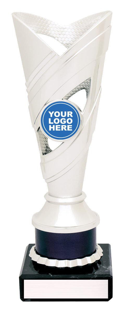 Curve Cups - Silver / Black 200mm