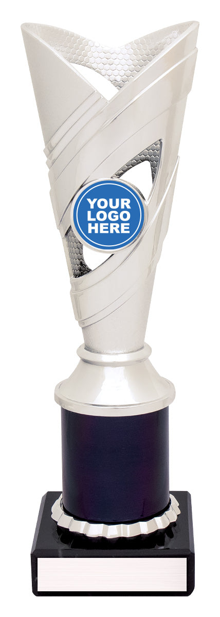 Curve Cups - Silver / Black 225mm