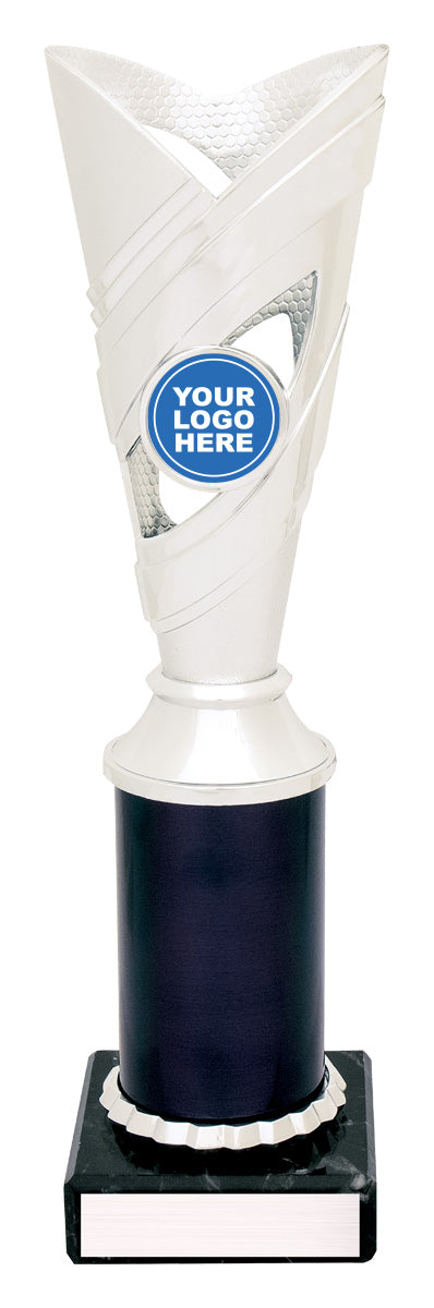 Curve Cups - Silver / Black 250mm