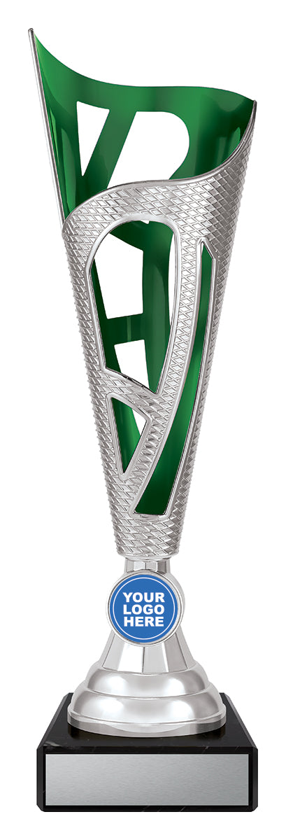 Dragon - Silver & Green 350mm