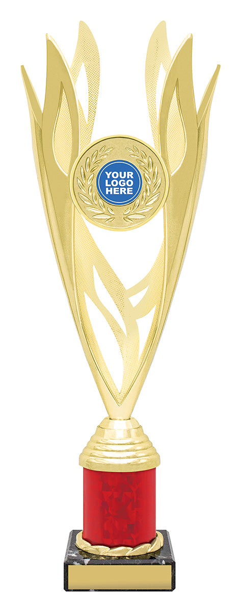 Lantern - Gold / Red 335mm