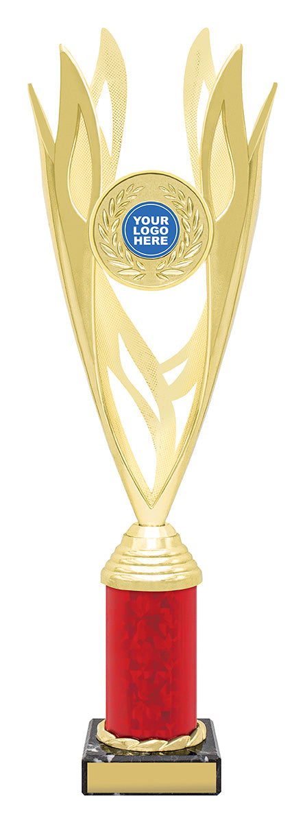 Lantern - Gold / Red 360mm