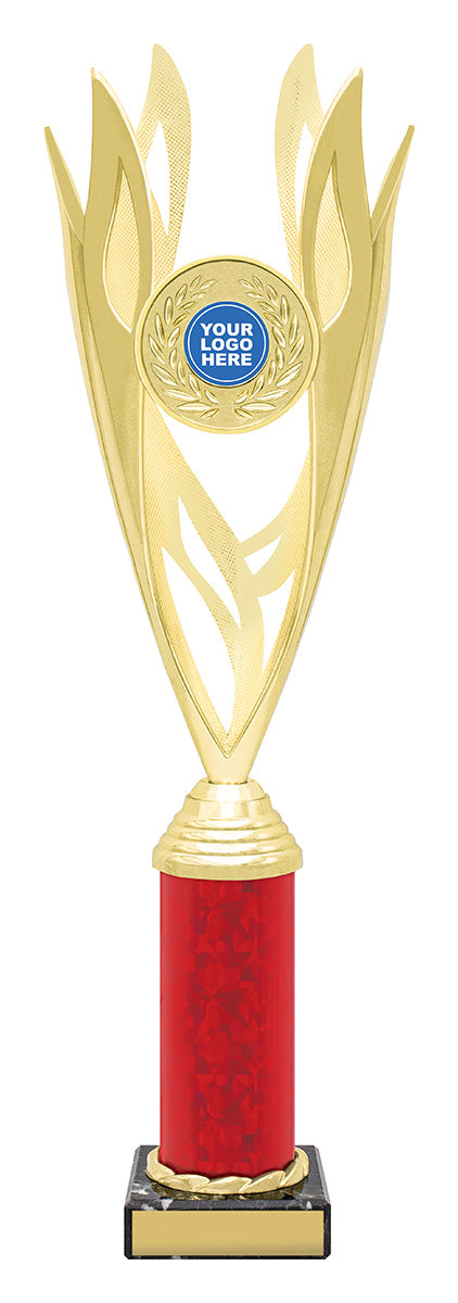 Lantern - Gold / Red 385mm