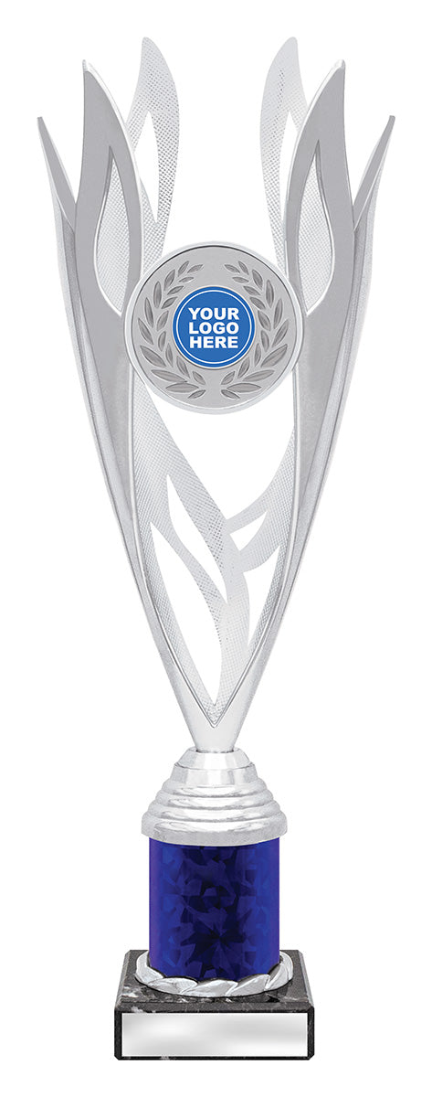 Lantern - Silver / Blue 335mm