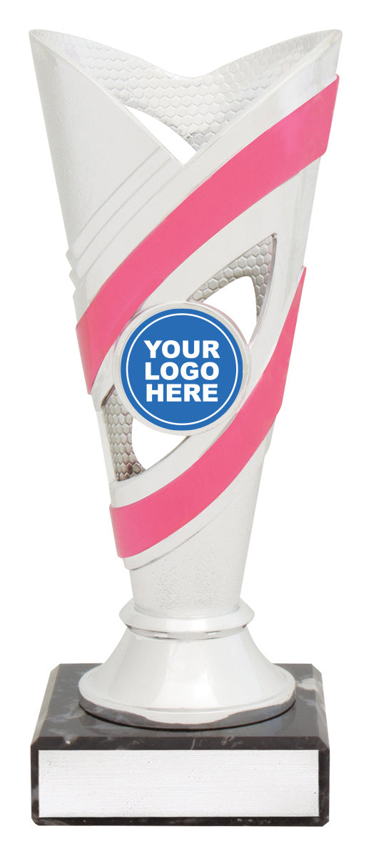 Curve Cups - Silver / Pink 170mm