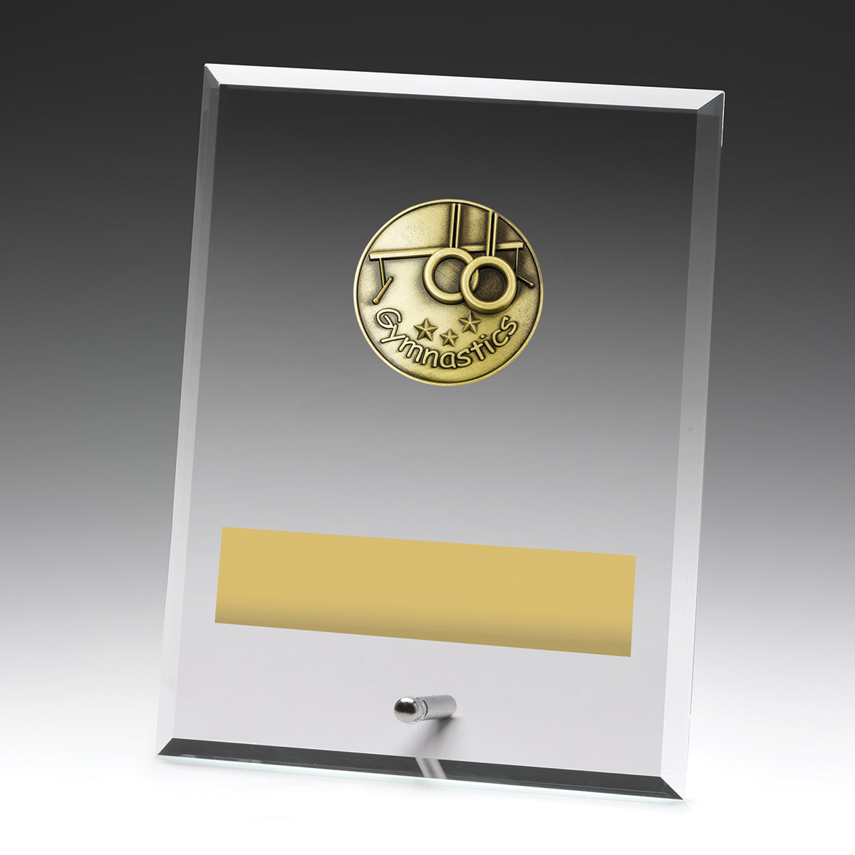 Glass Plaques - Gymnastics 200mm