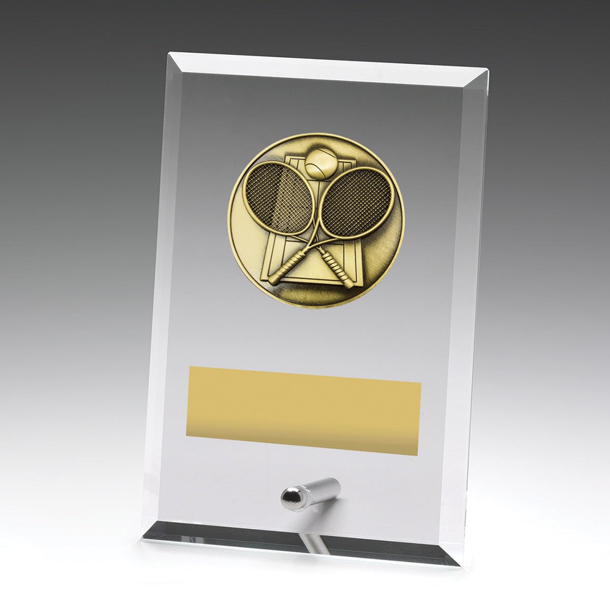 Glass Plaques - Tennis 150mm