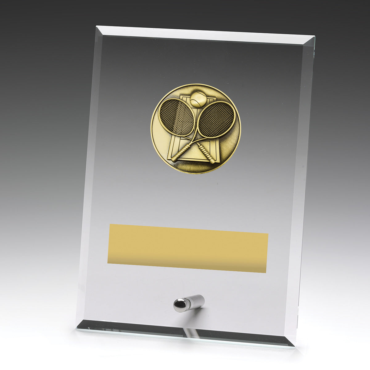 Glass Plaques - Tennis 175mm