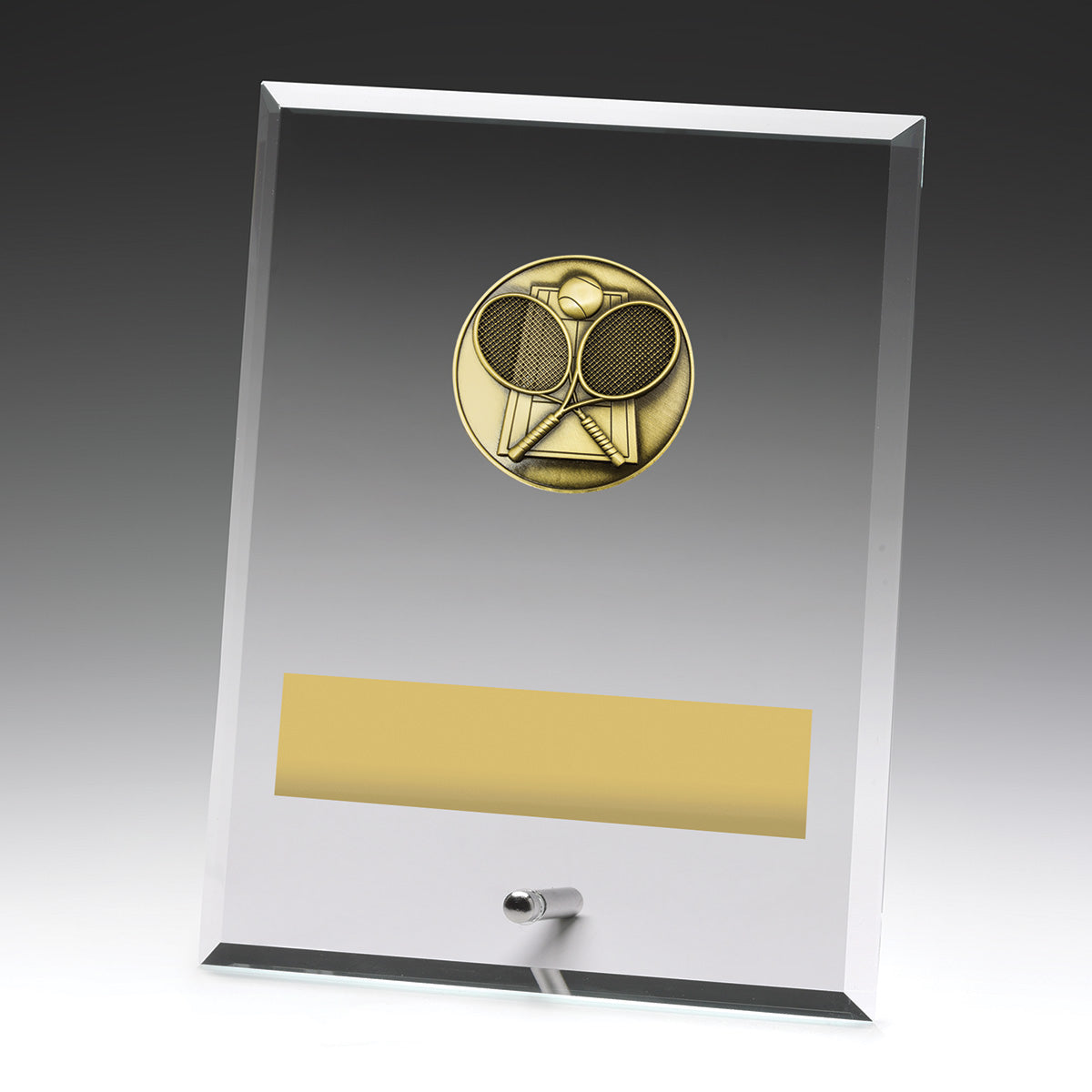 Glass Plaques - Tennis 200mm