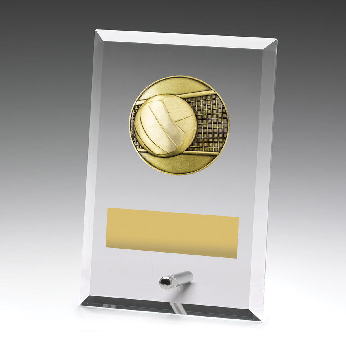 Glass Plaques - Volleyball 150mm