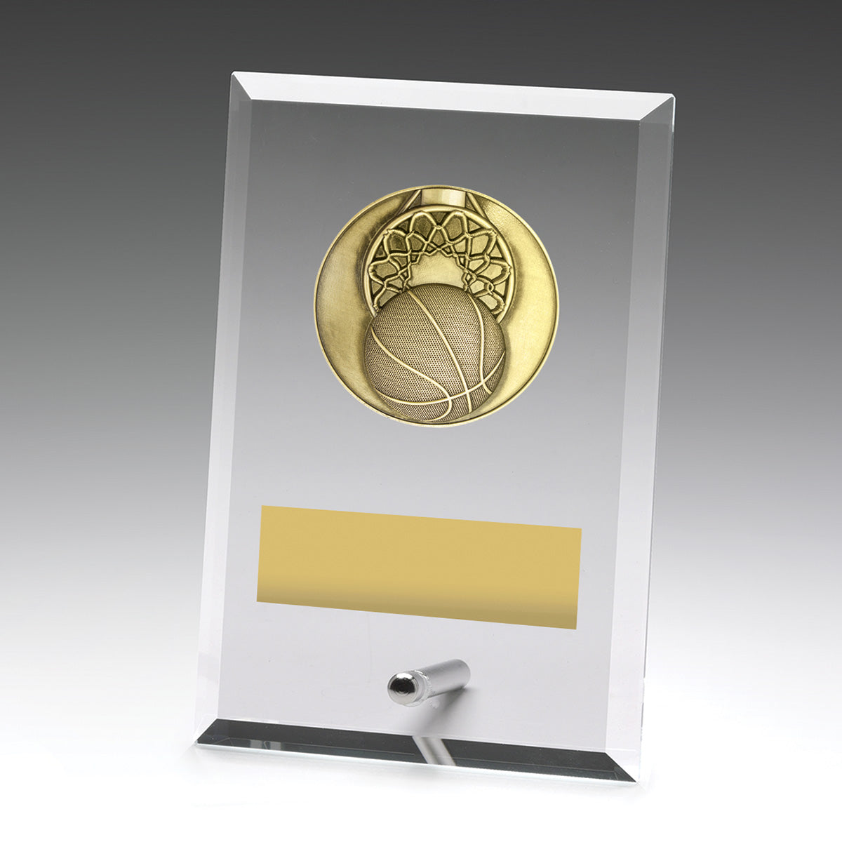 Glass Plaques - Basketball 150mm