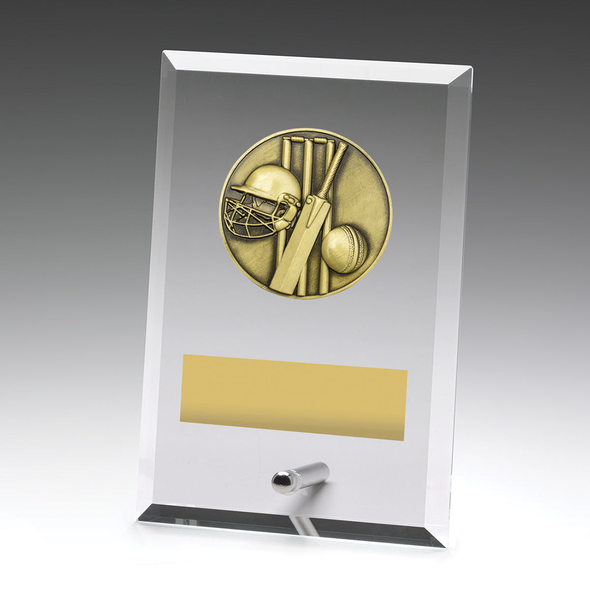 Glass Plaques - Cricket 150mm