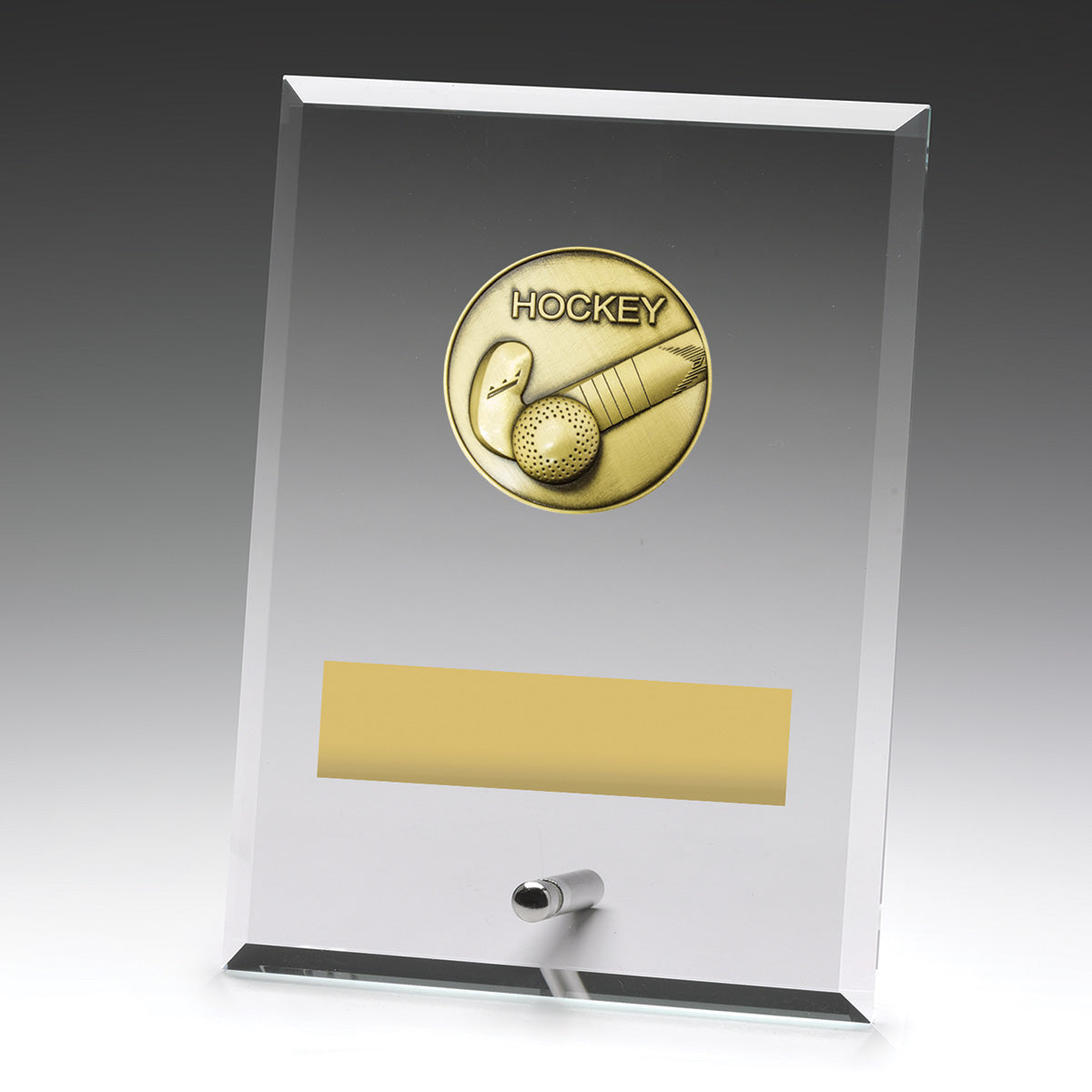 Glass Plaques - Hockey 175mm