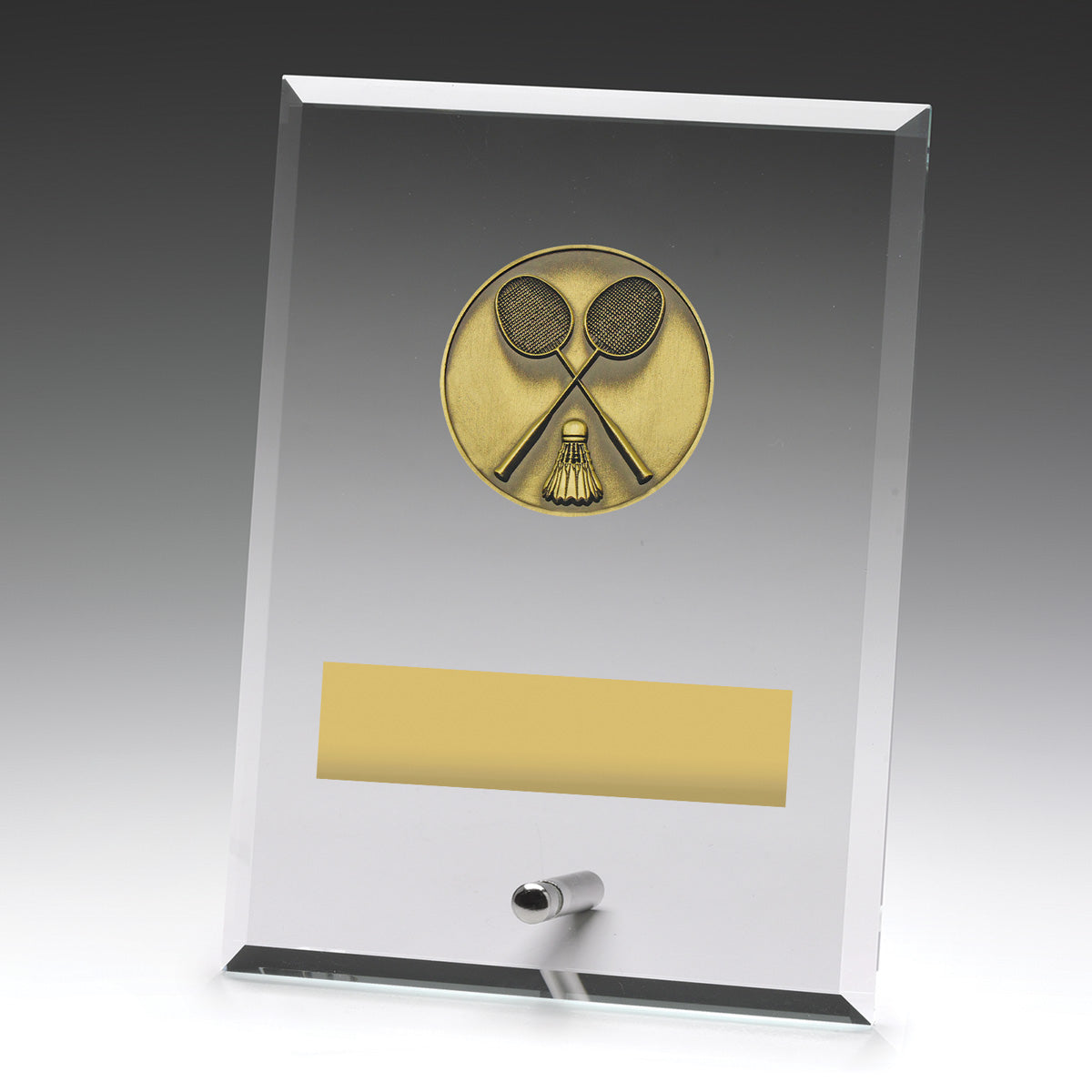 Glass Plaques - Badminton 175mm