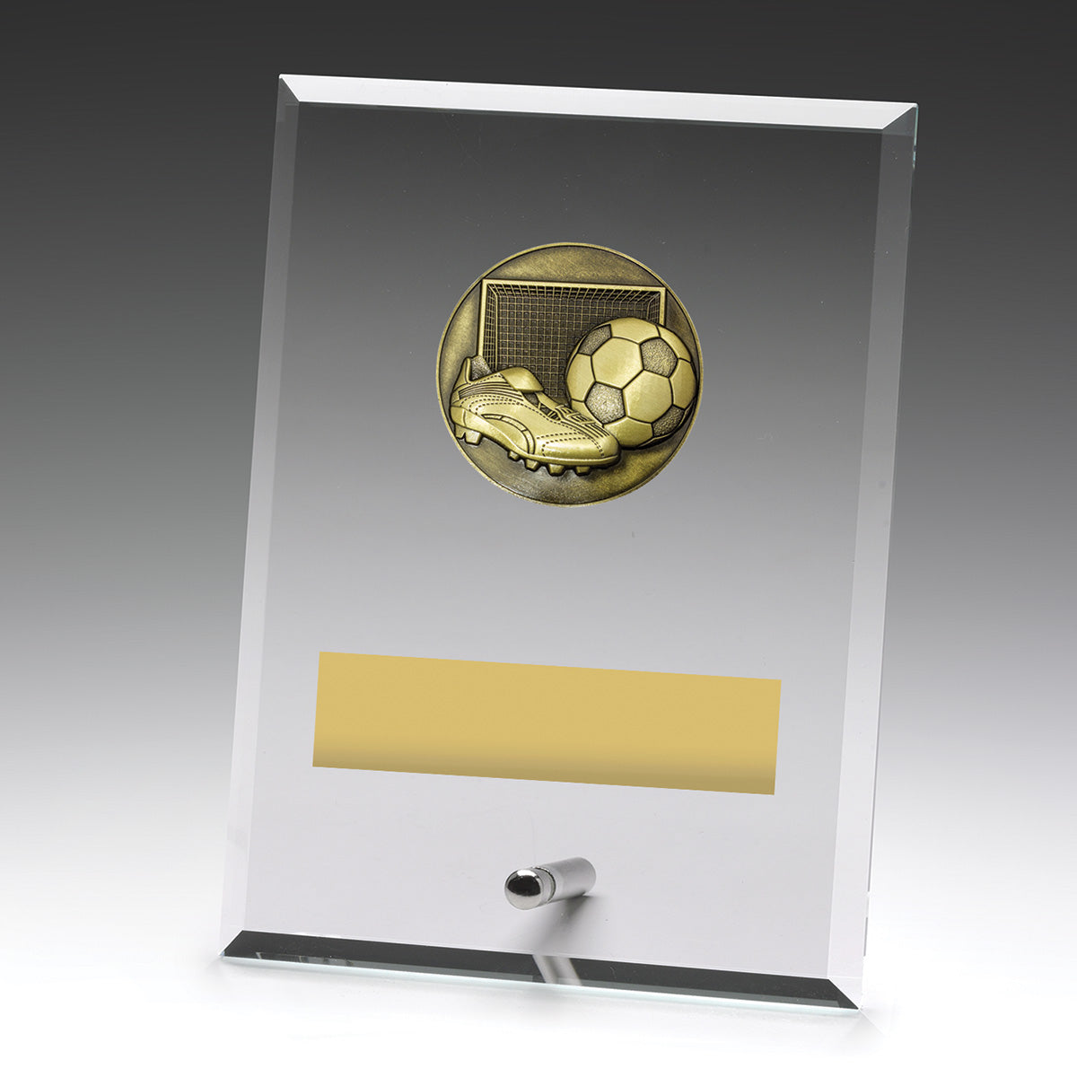 Glass Plaques - Football 175mm