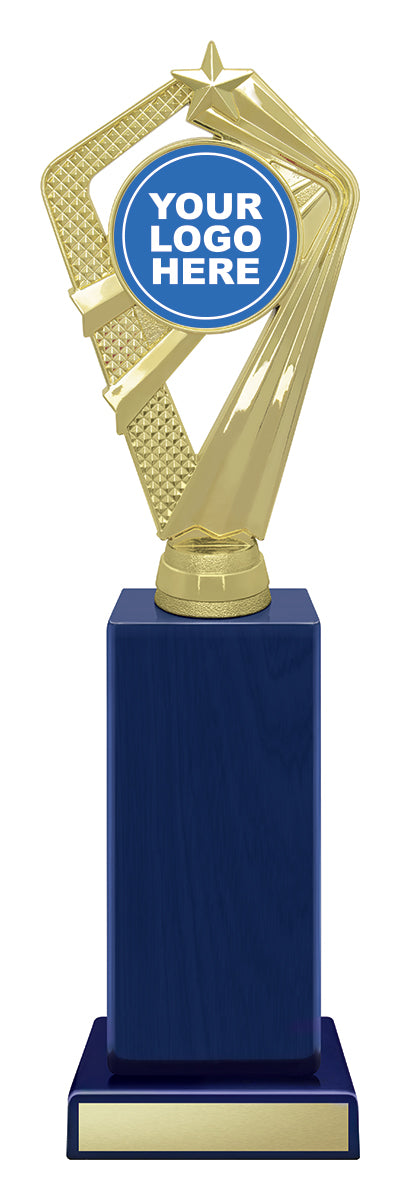 Blue Vintage Column 310mm