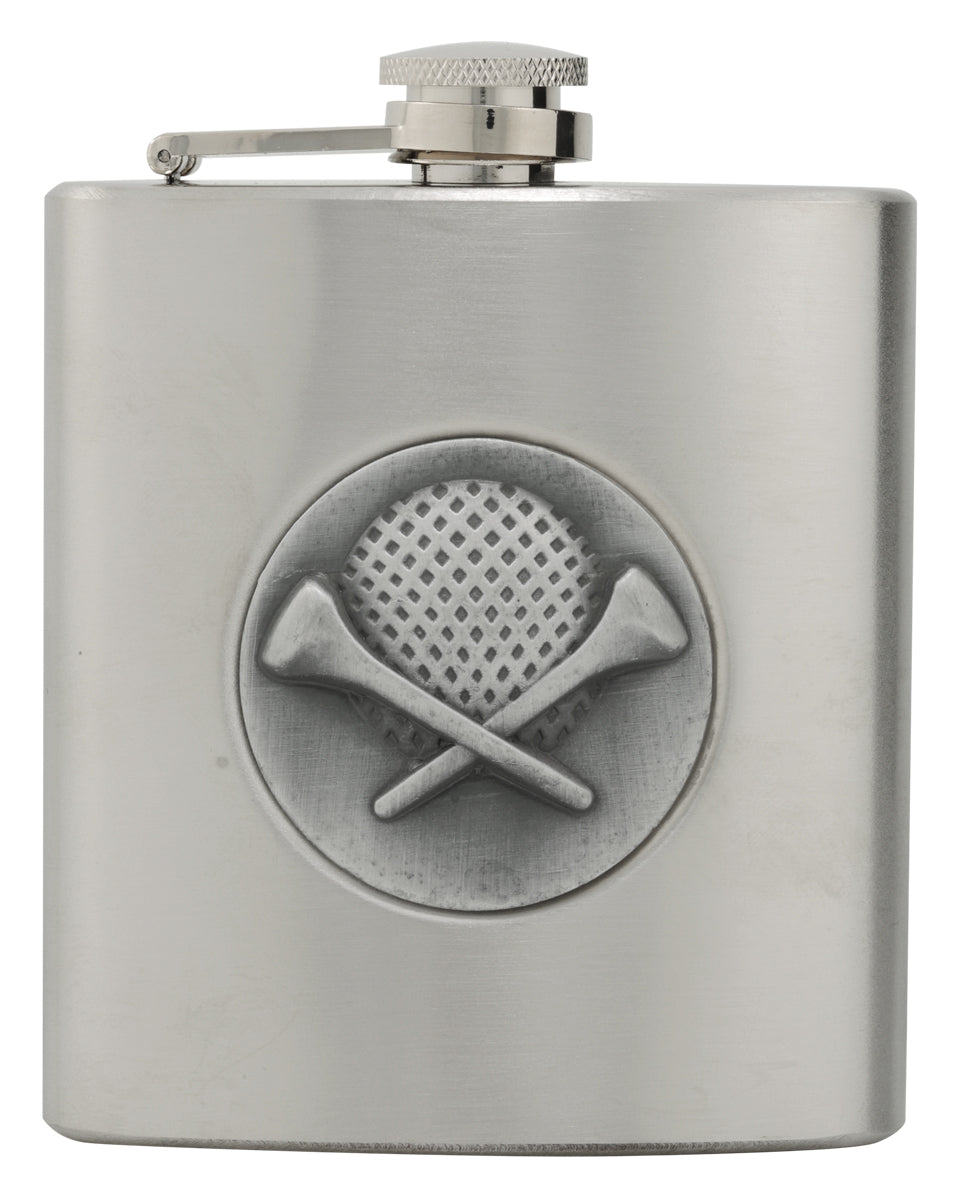 Golf Stainless Steel Flask 6oz