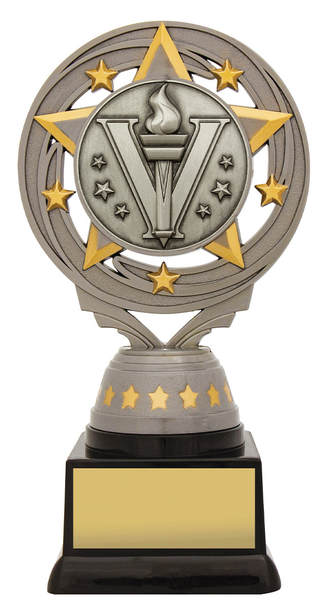 Silver Achievement Torch 165mm