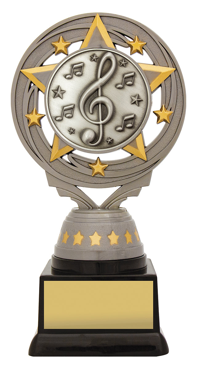 Silver Music Torch 165mm