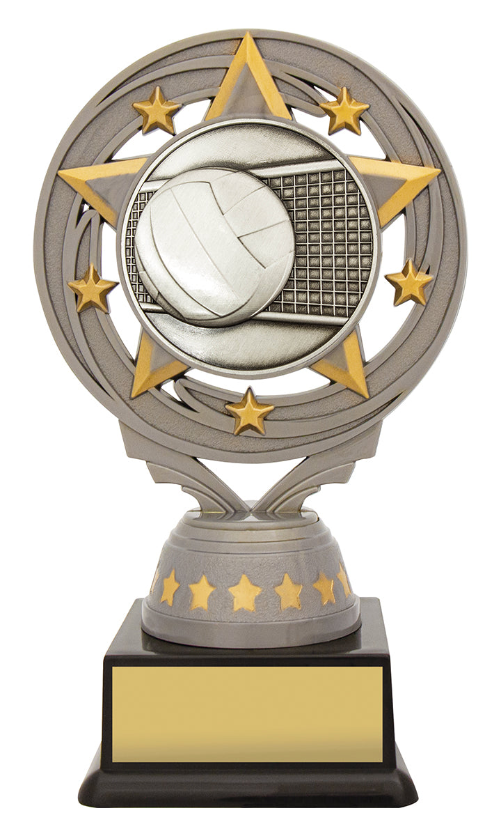 Silver Volleyball Torch 150mm