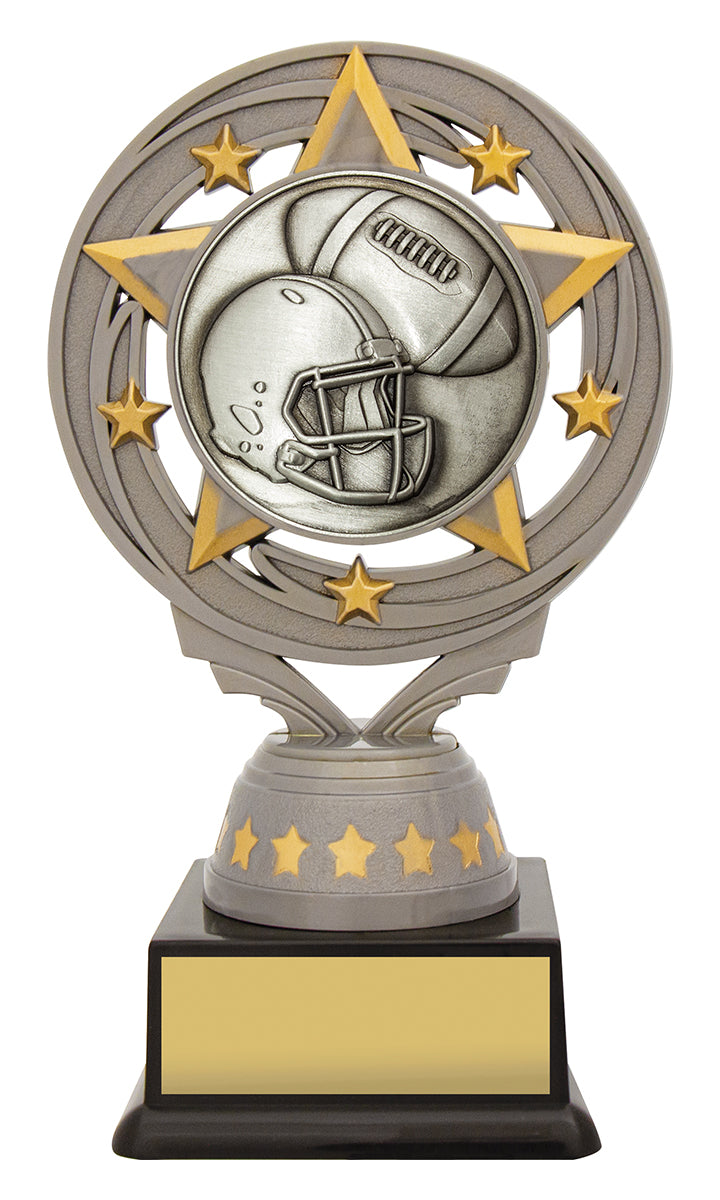 Silver American Football Torch 150mm